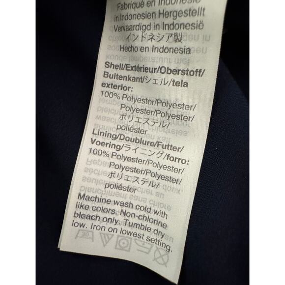 Madewell Navy Lyric Wrap Top in Sugar Mini Polka Dot XS / M - Picture 10 of 11